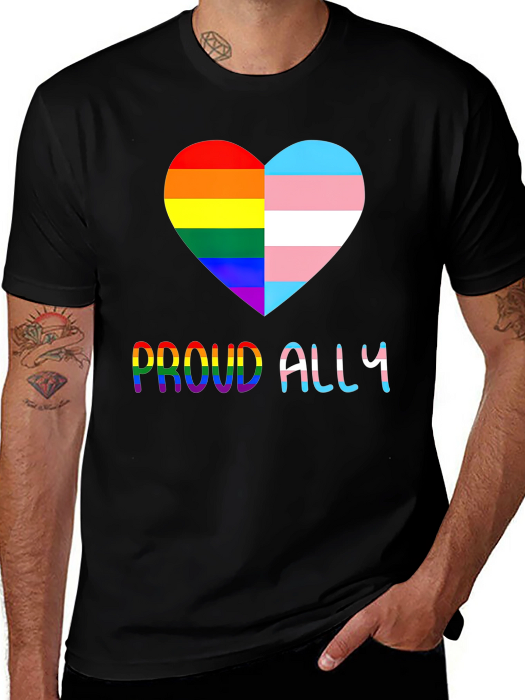 Proud Ally LGBT Transgender Pride T-Shirt