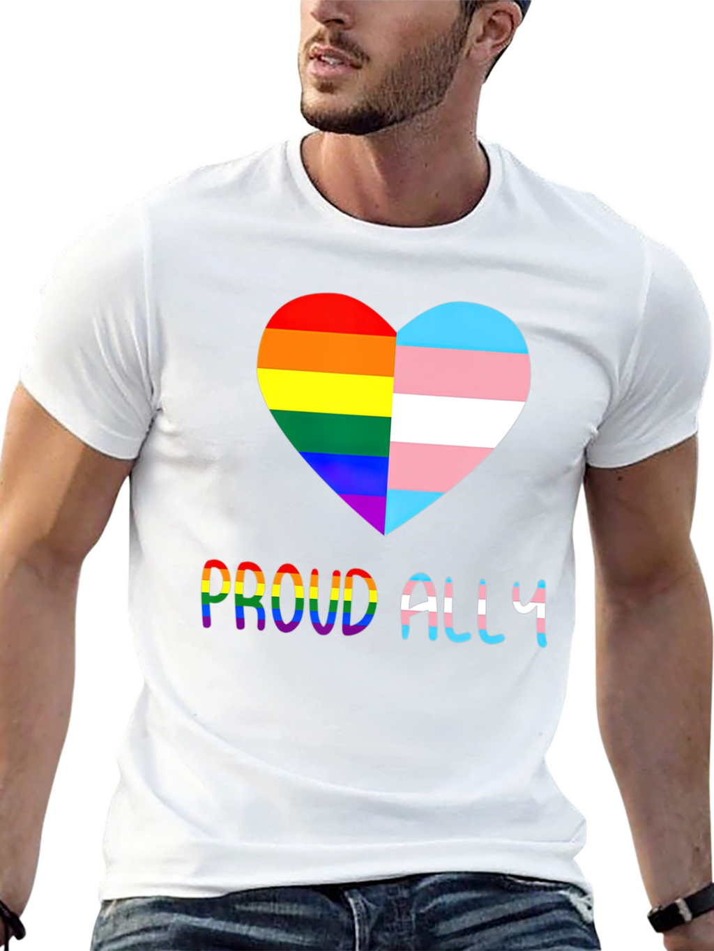 Proud Ally LGBT Transgender Pride T-Shirt