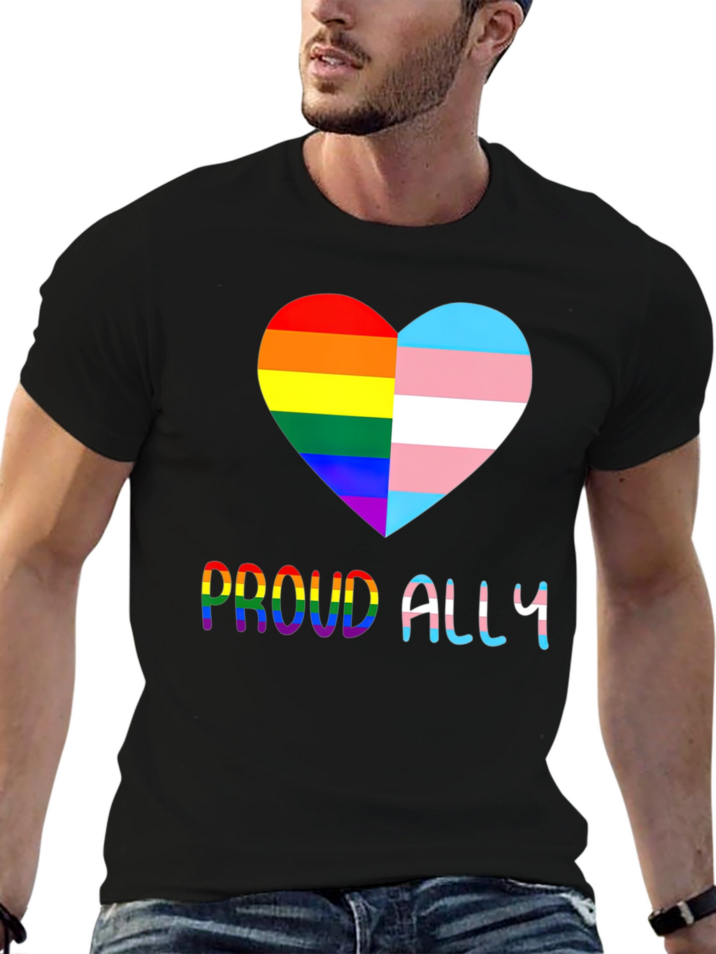 Proud Ally LGBT Transgender Pride T-Shirt