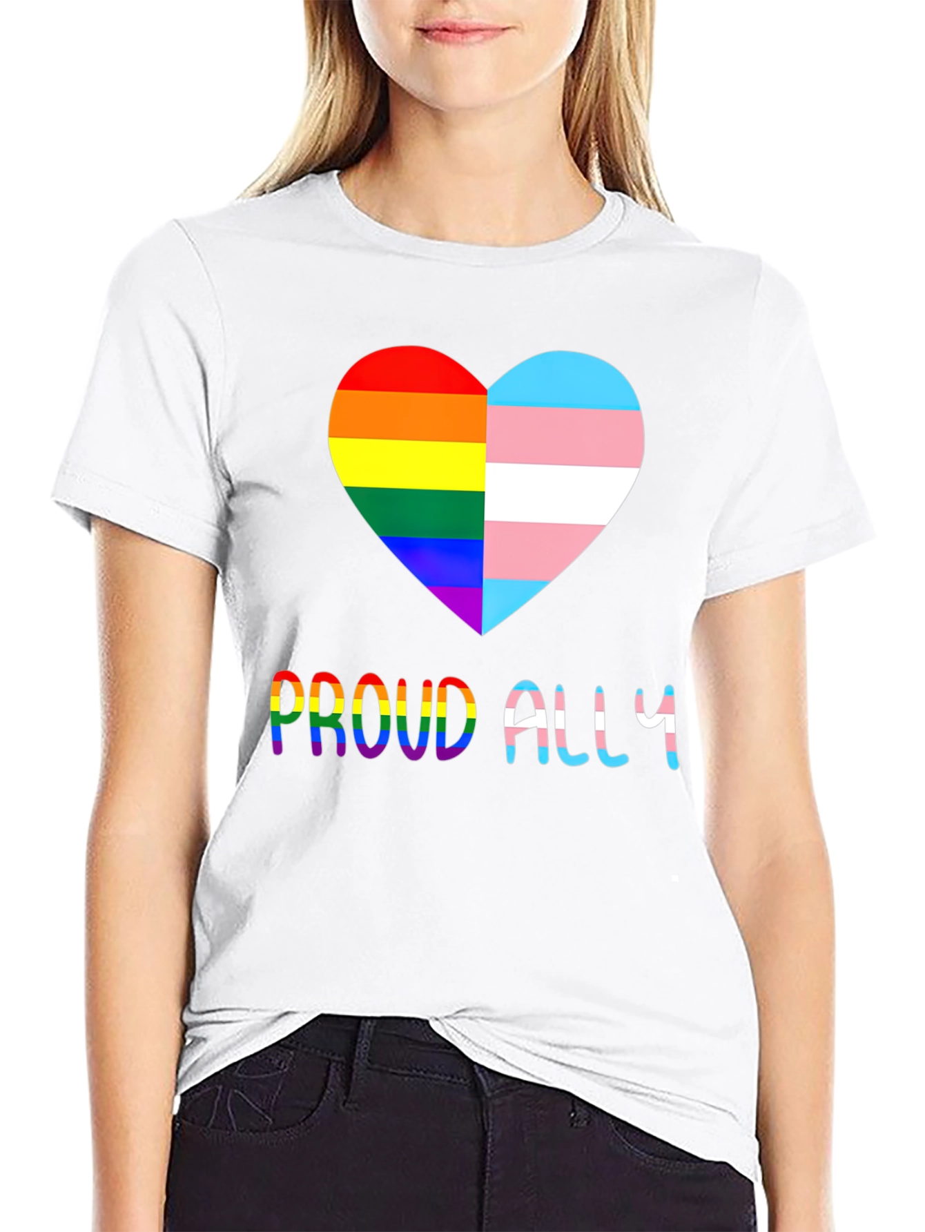 Proud Ally LGBT Transgender Pride T-Shirt