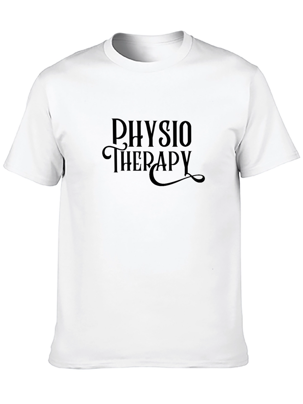 Physio Therapy Graphic Tee - Black
