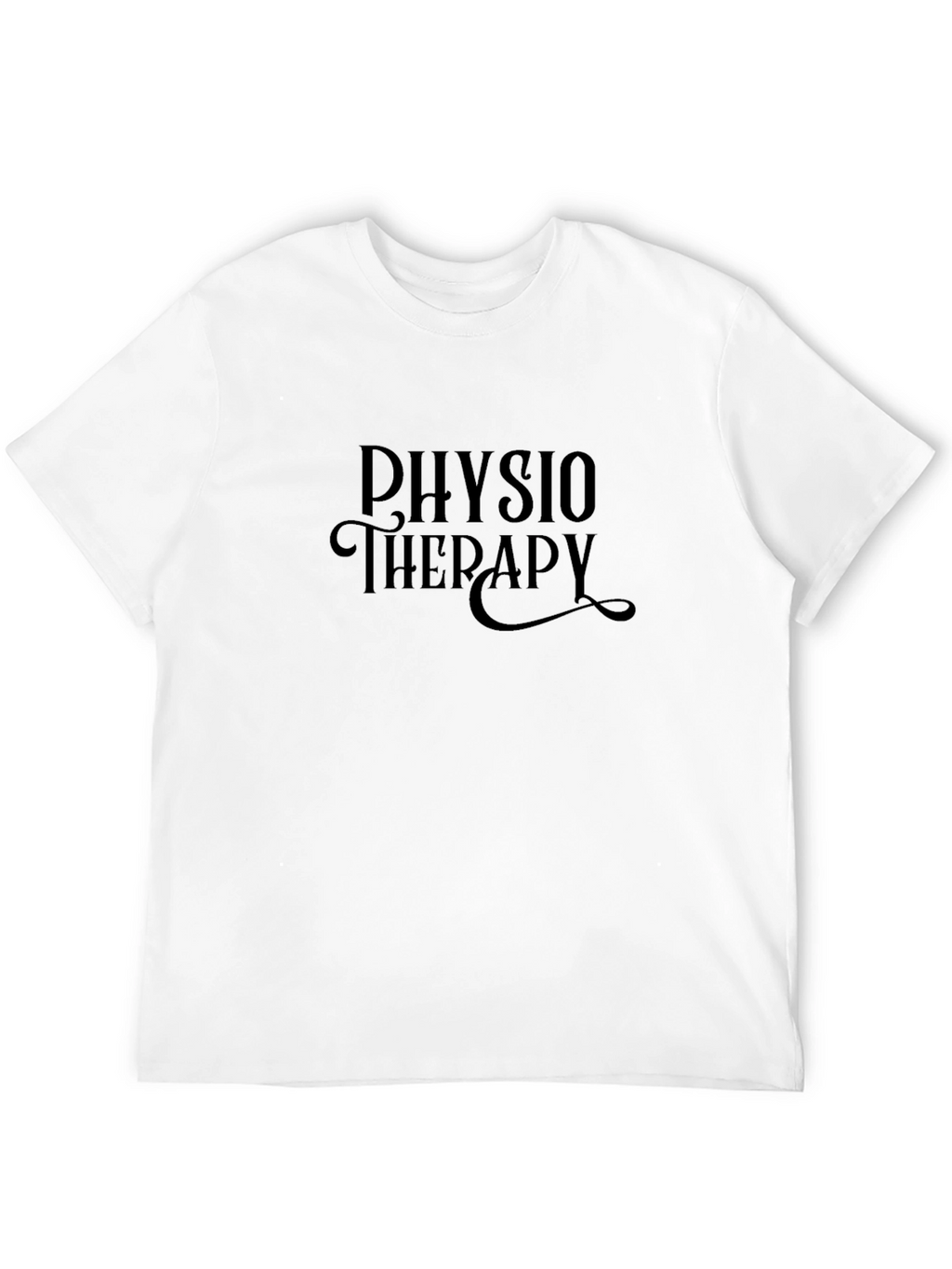 Physio Therapy Graphic Tee - Black