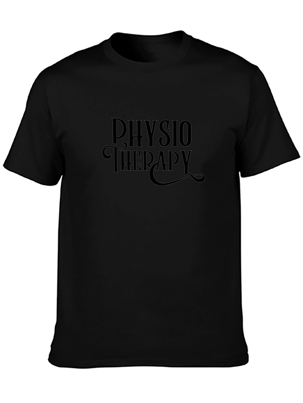 Physio Therapy Graphic Tee - Black