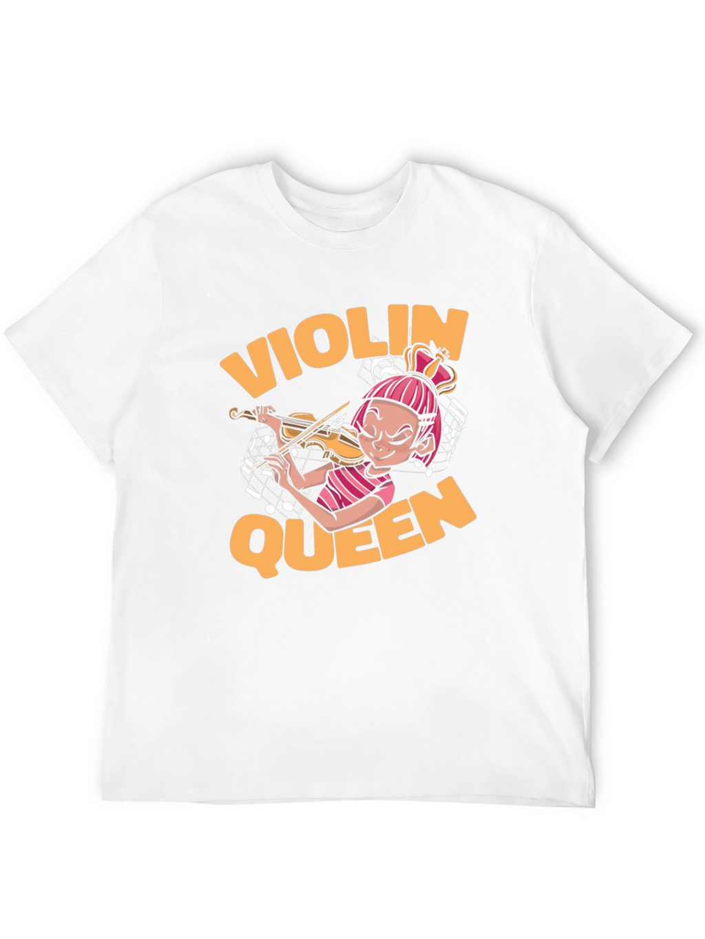 Violin Queen Black T-Shirt - Music Lover Tee