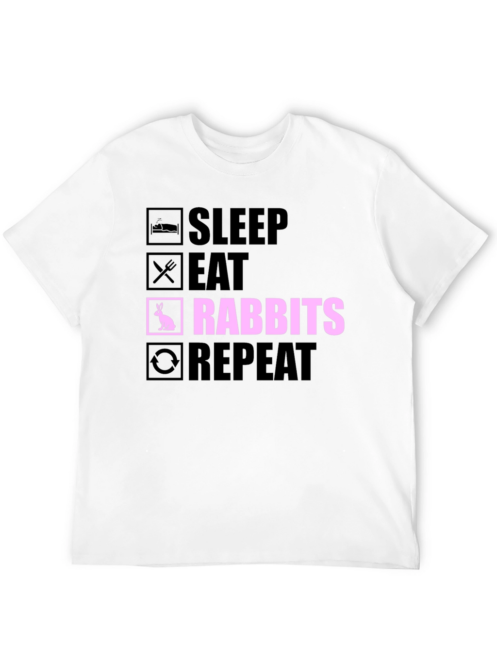 Sleep Eat Rabbits Repeat T-Shirt