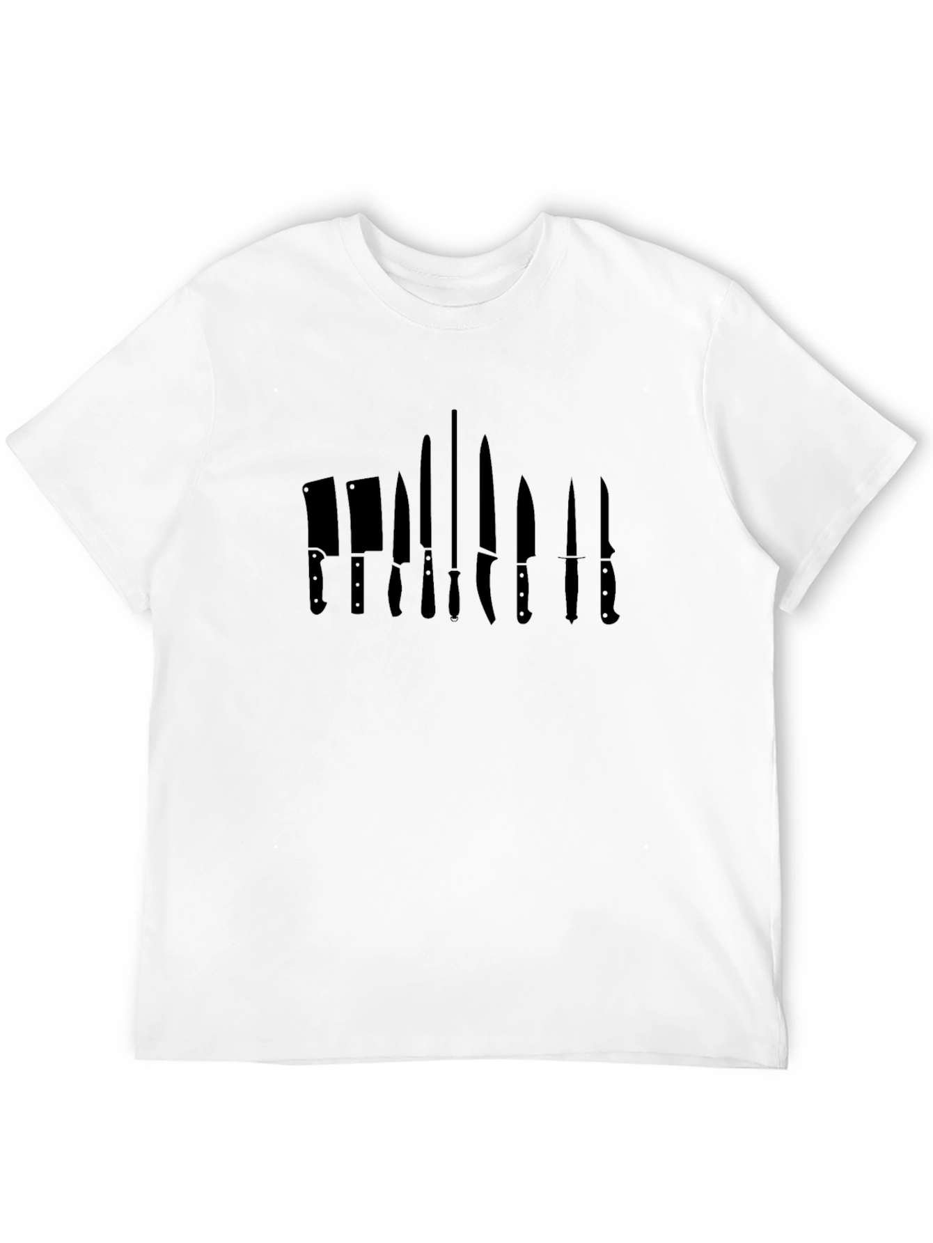 Chef Knife Black T-Shirt - Culinary Cutlery