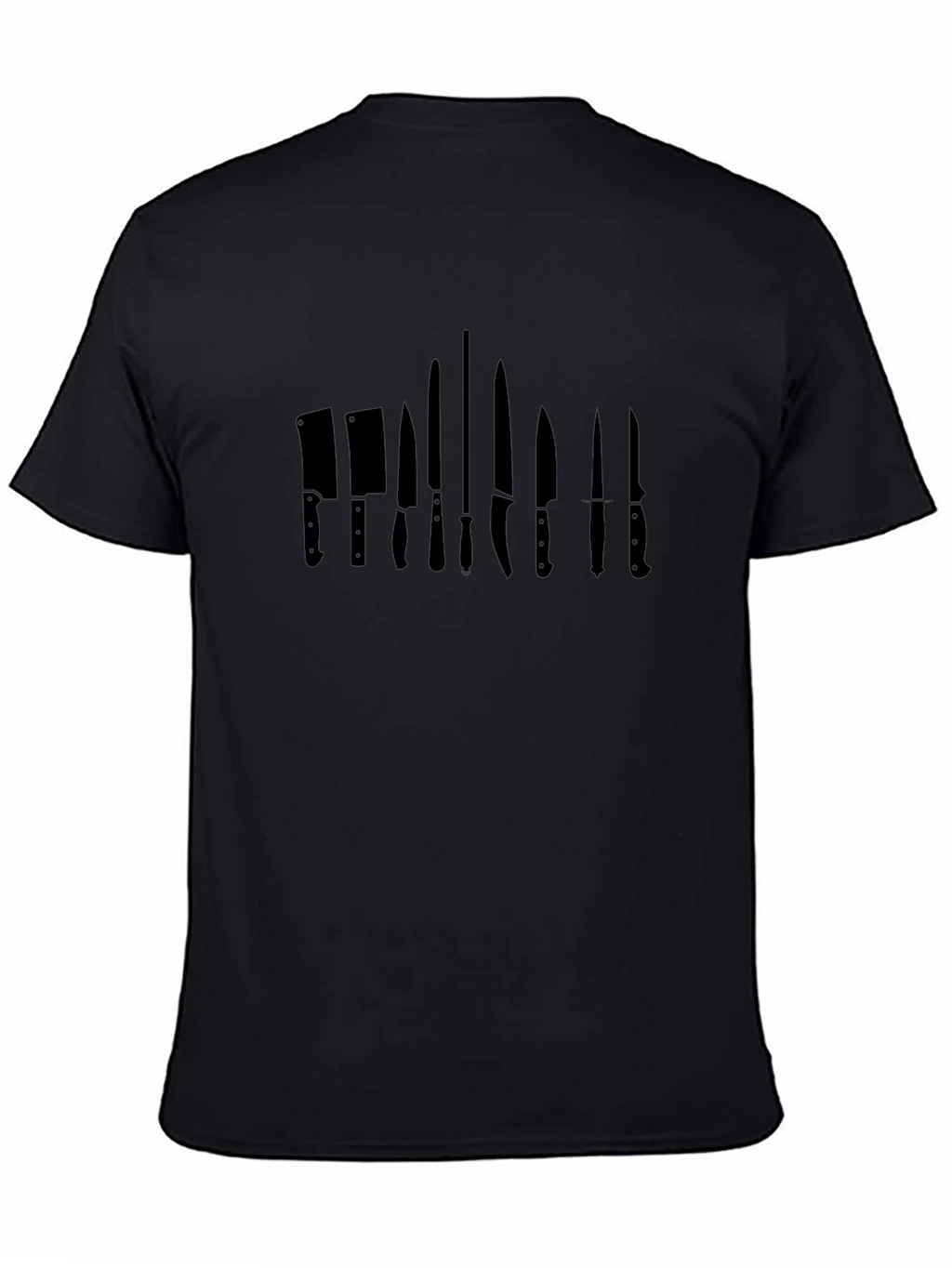 Chef Knife Black T-Shirt - Culinary Cutlery