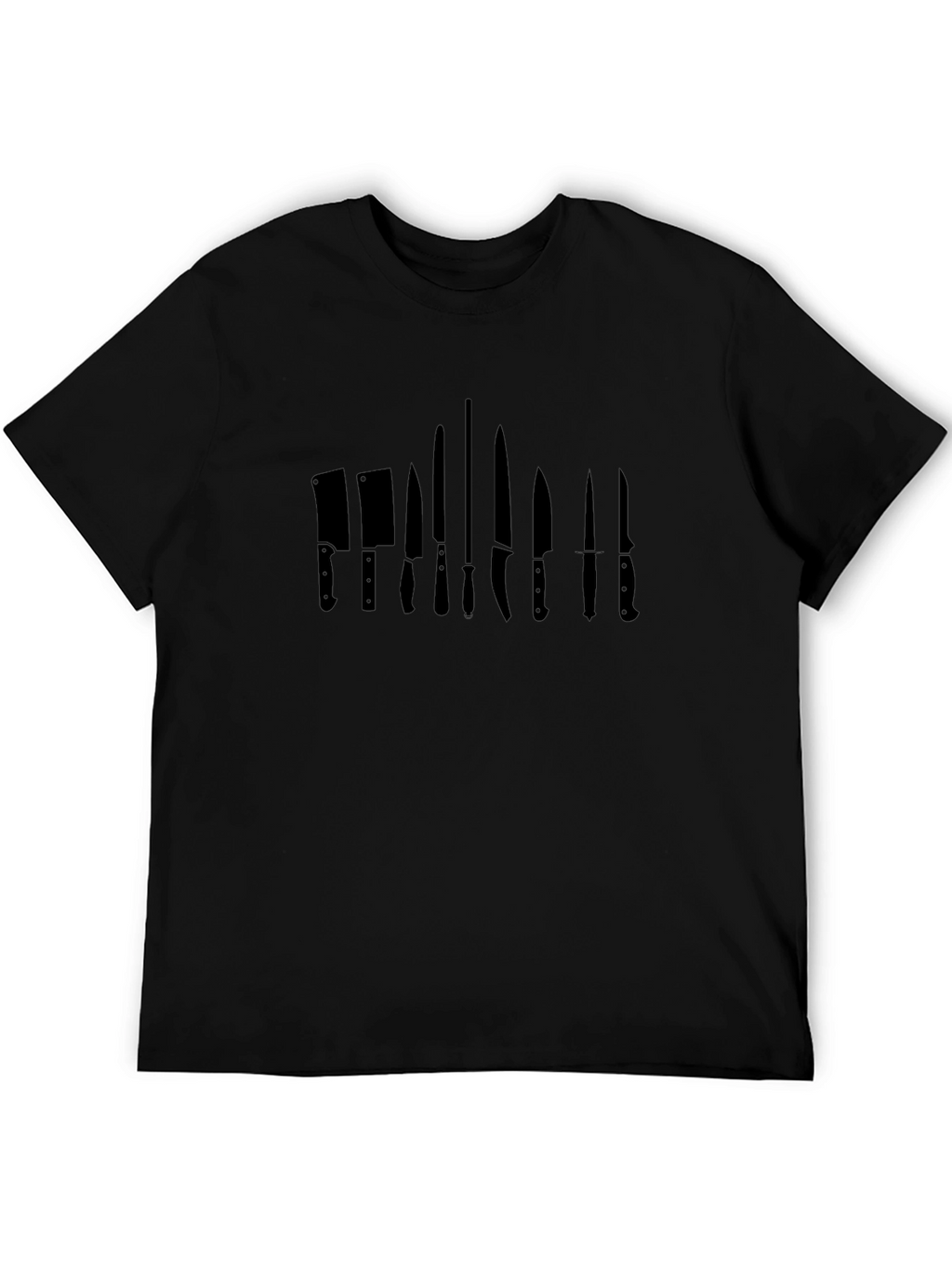 Chef Knife Black T-Shirt - Culinary Cutlery