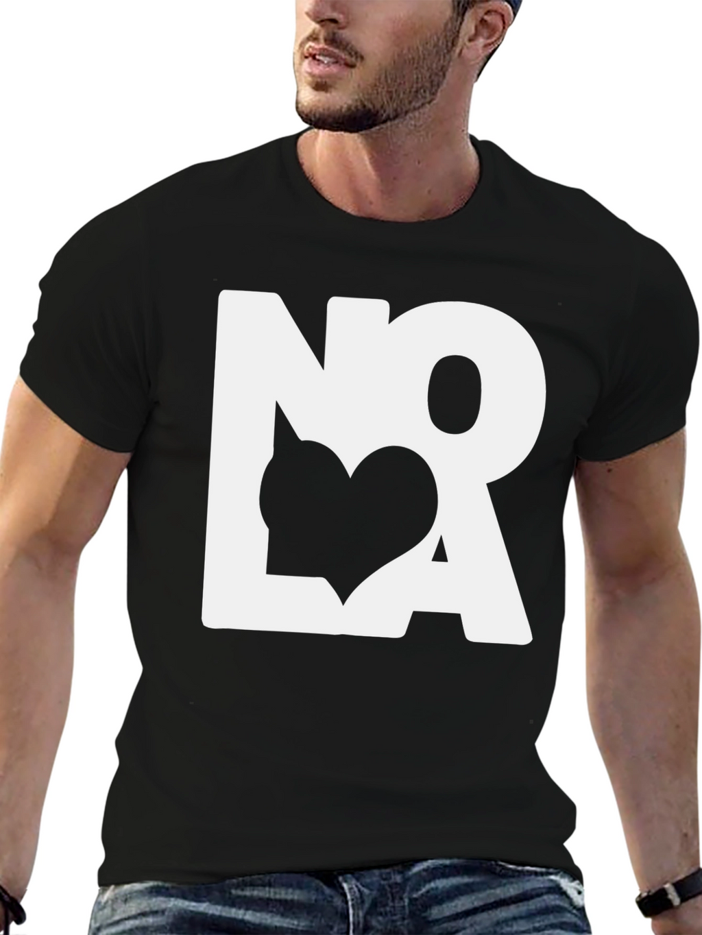 NOLA Heart Graphic Tee - New Orleans Love
