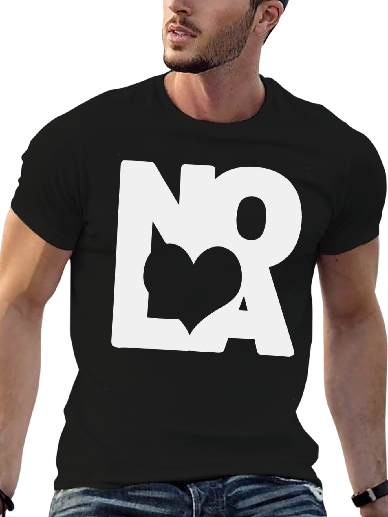 NOLA Heart Graphic Tee - New Orleans Love