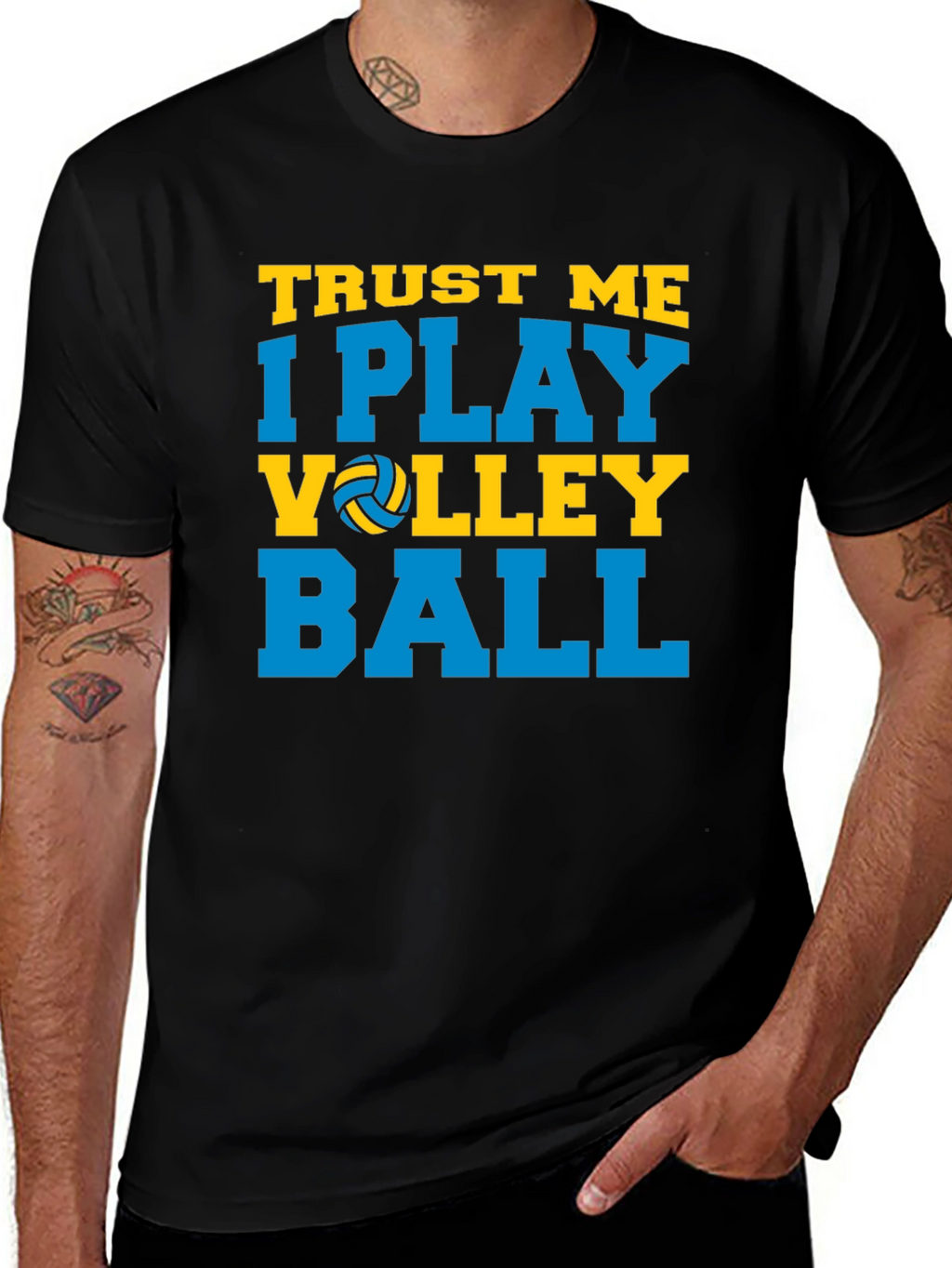 Trust Me I Play Volleyball Graphic T-Shirt