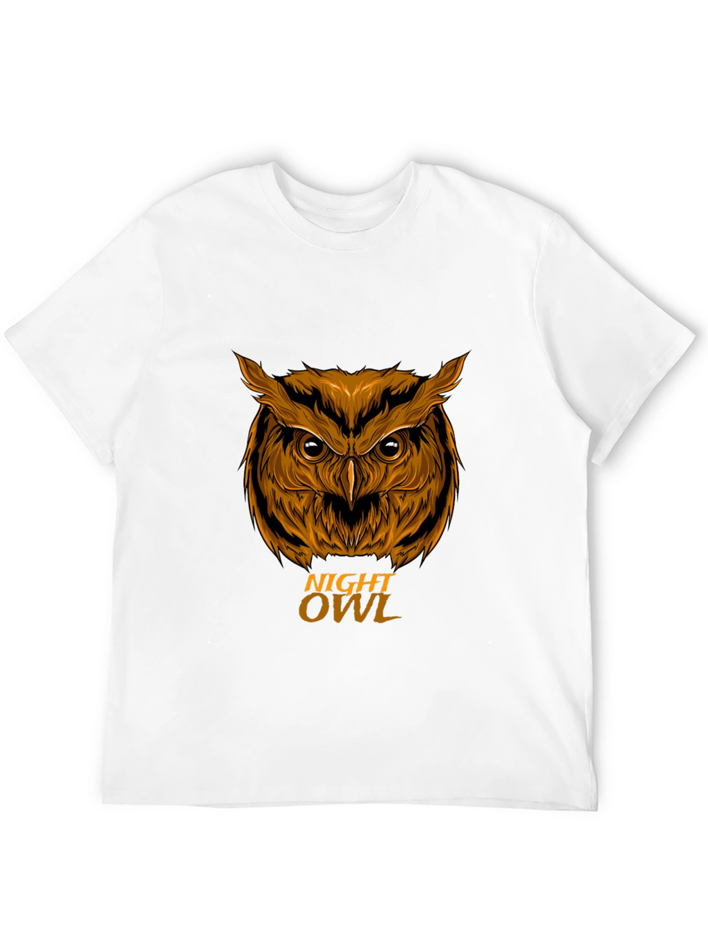 Night Owl Graphic Print Mens Black T-Shirt