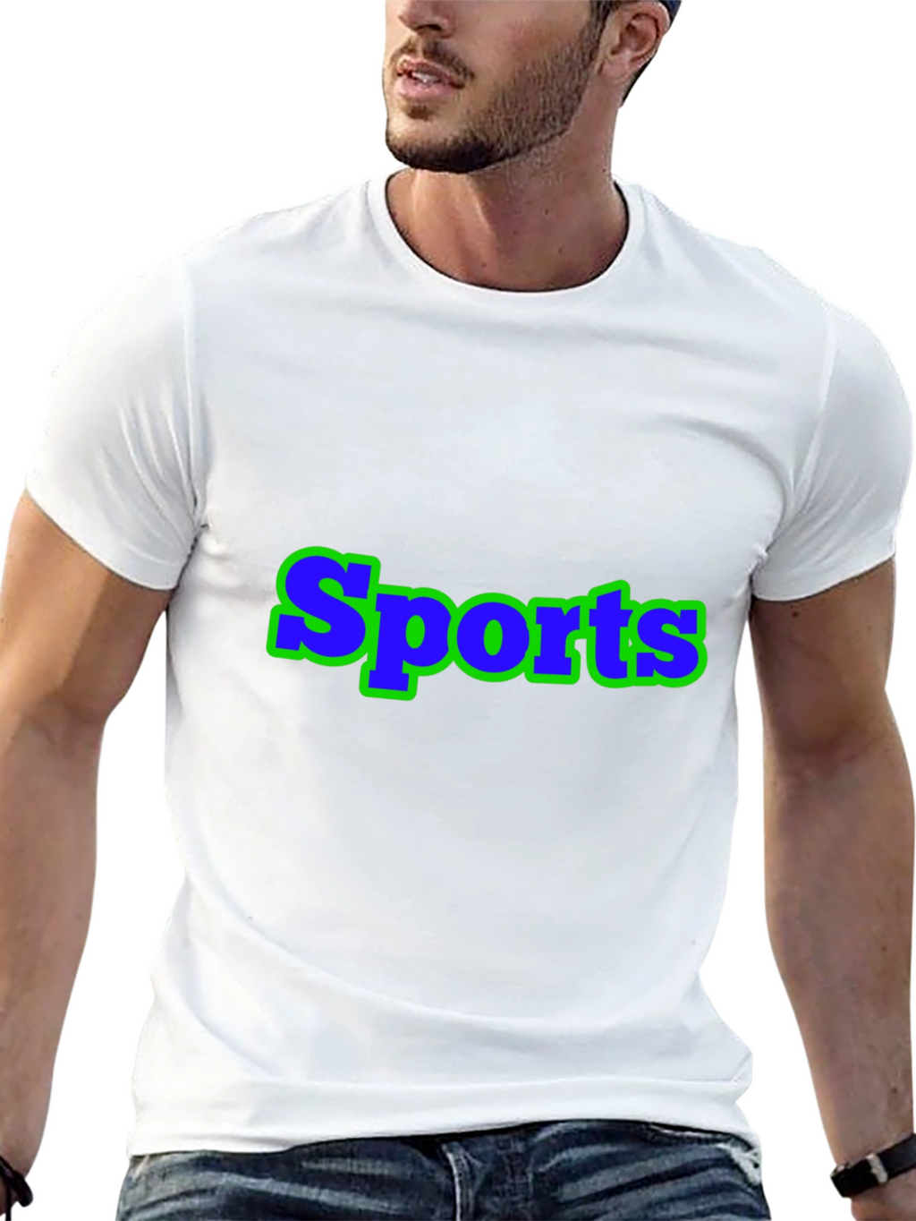 Sports Graphic Black T-Shirt