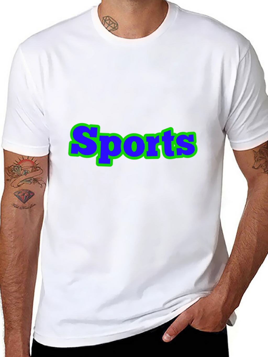 Sports Graphic Black T-Shirt