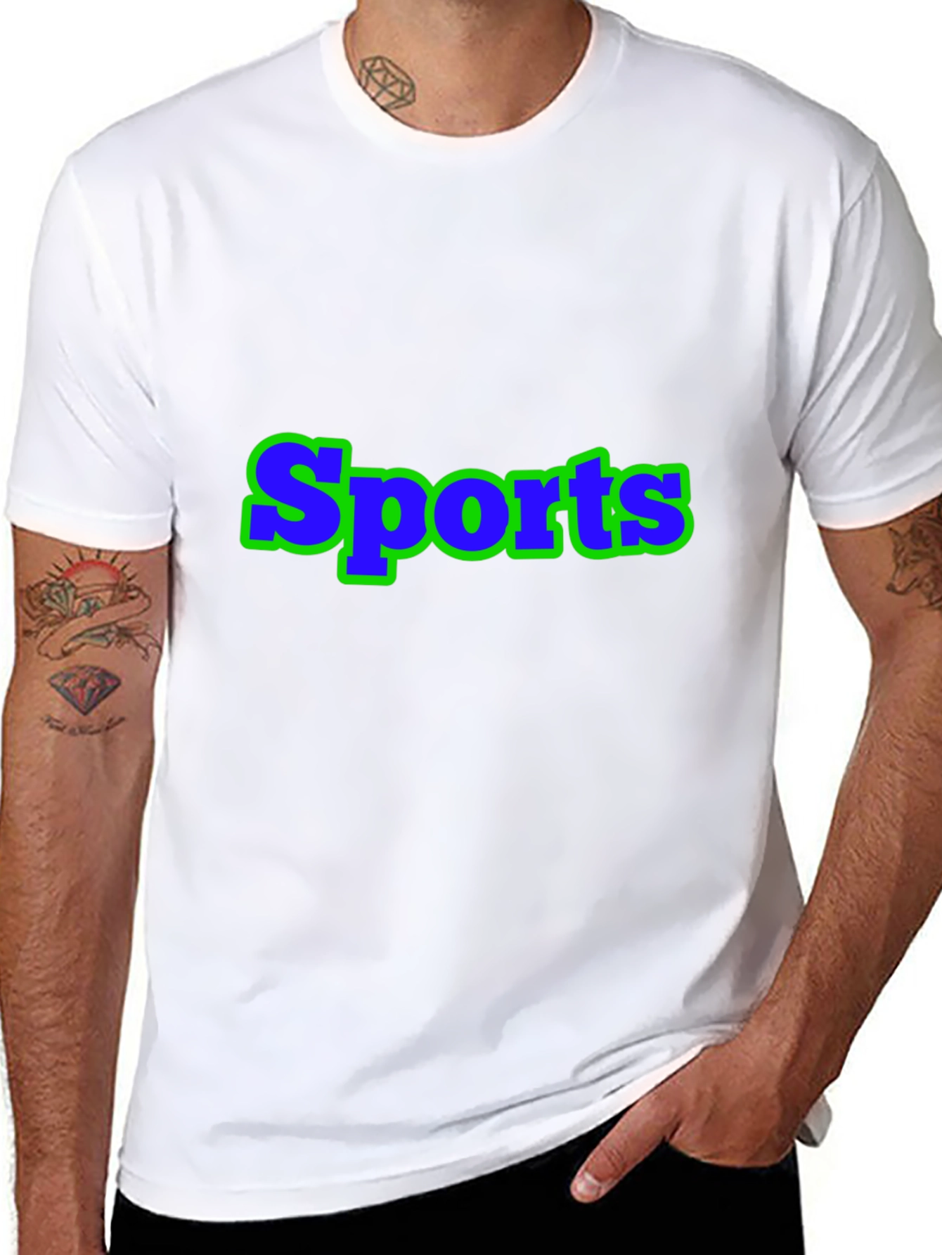 Sports Graphic Black T-Shirt
