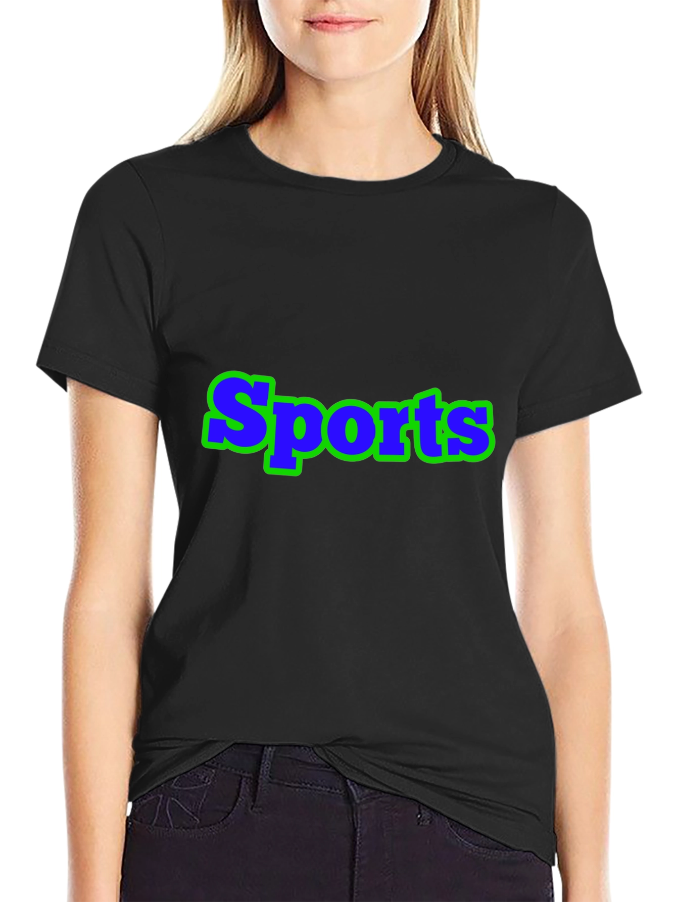 Sports Graphic Black T-Shirt