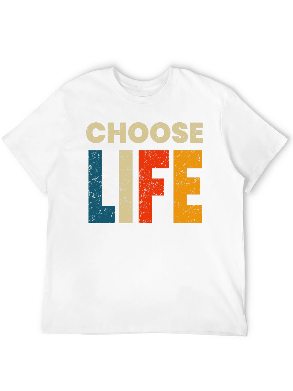 Choose Life Retro Style Black T-Shirt