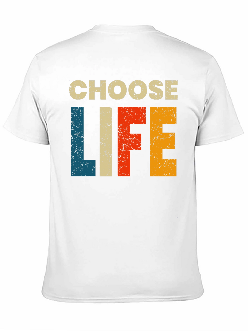 Choose Life Retro Style Black T-Shirt