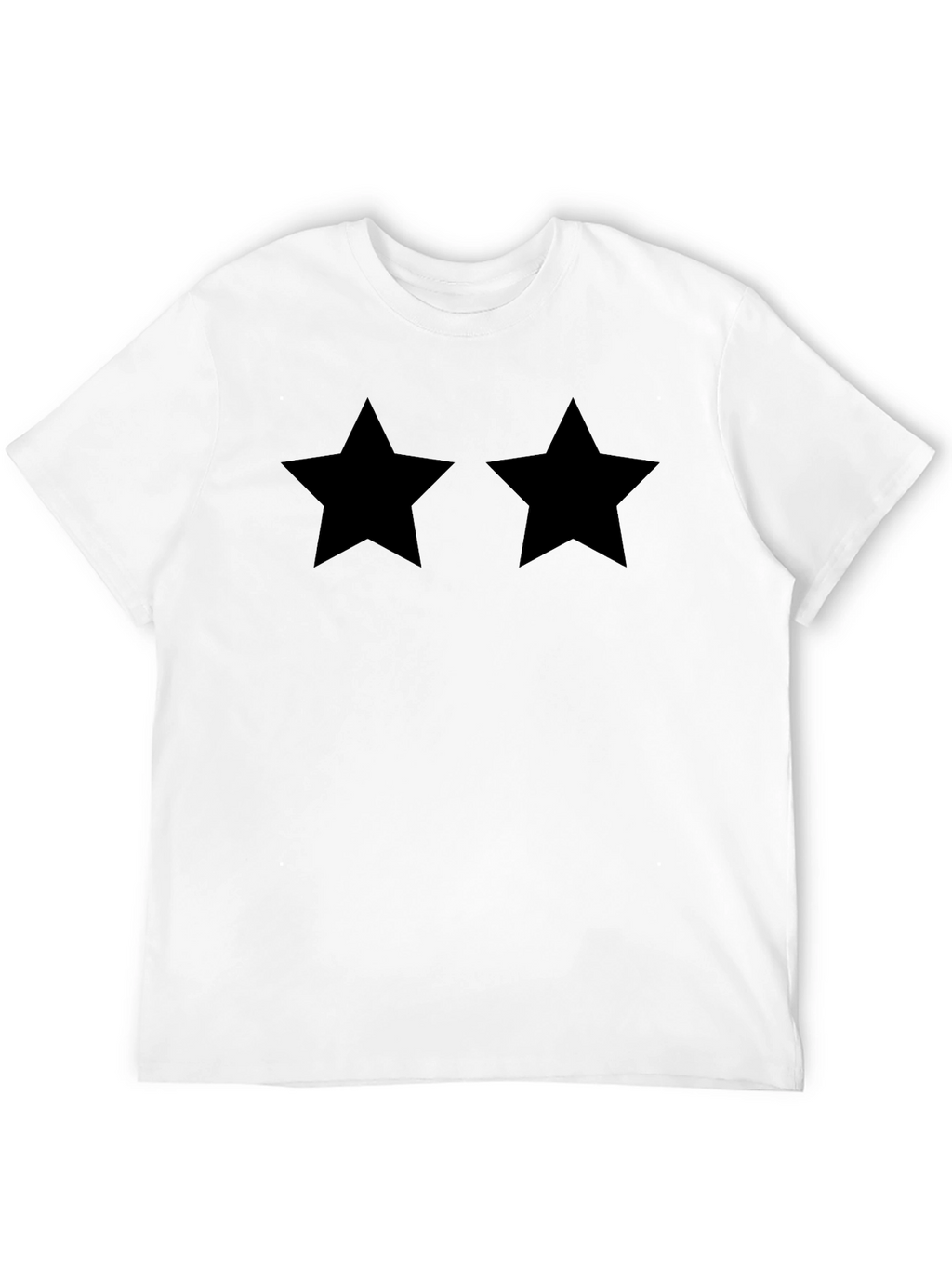 Two Stars Black T-Shirt