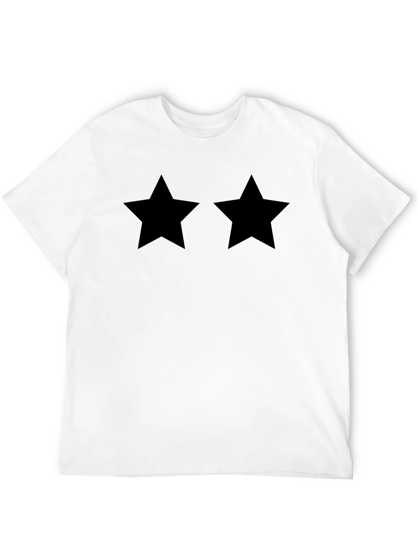 Two Stars Black T-Shirt
