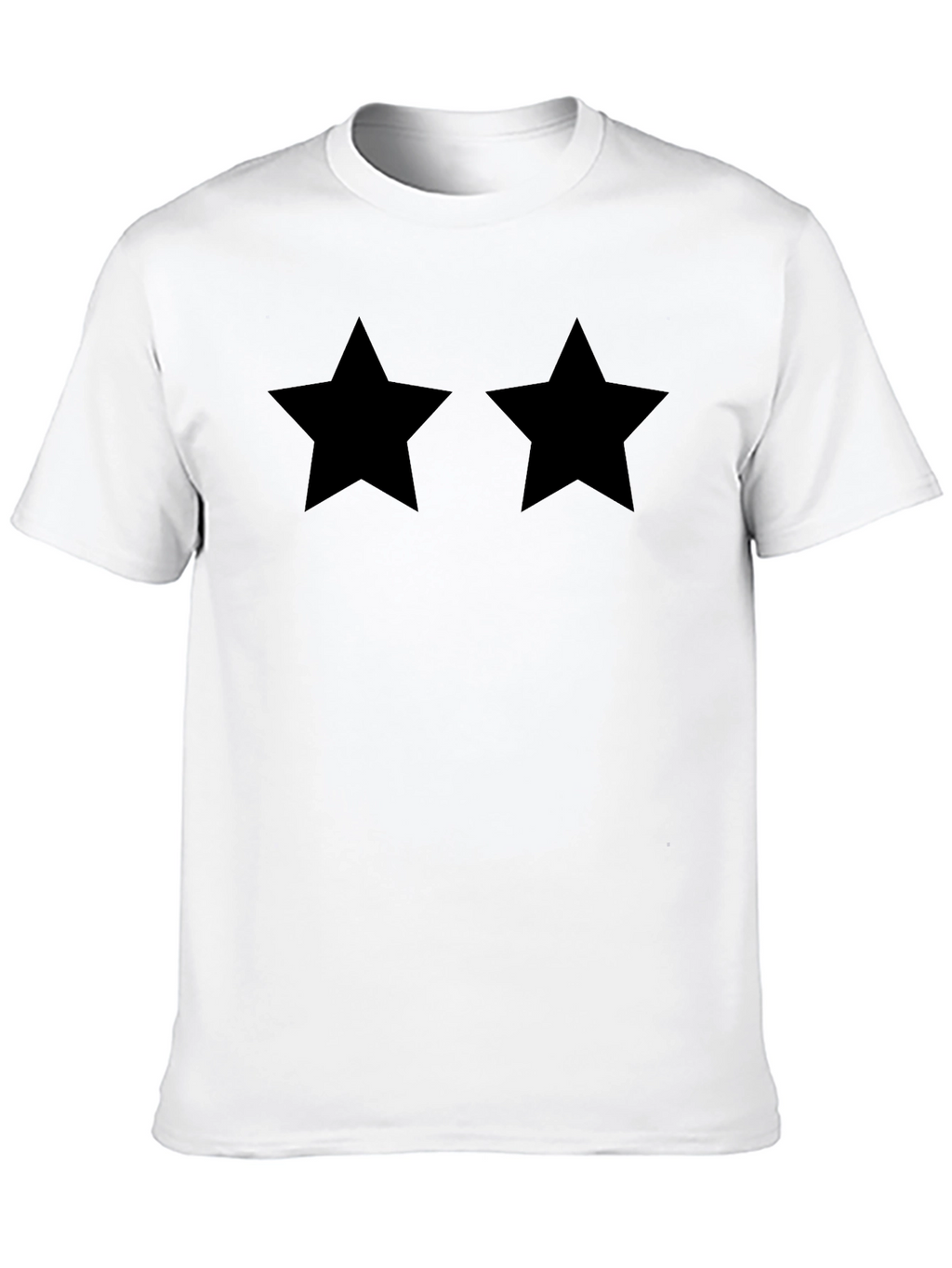 Two Stars Black T-Shirt