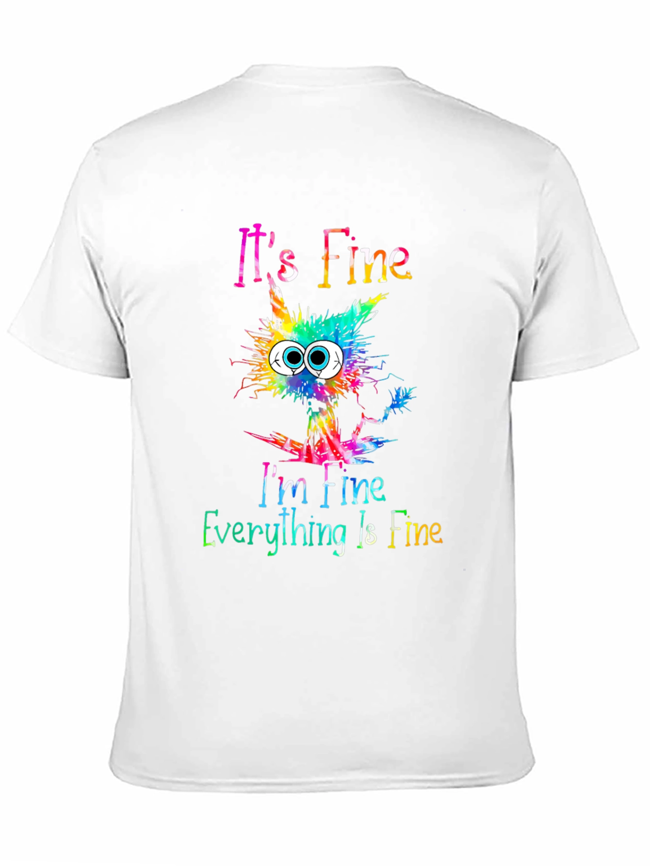 Its Fine Cat Graphic Tee - Unisex T-Shirt