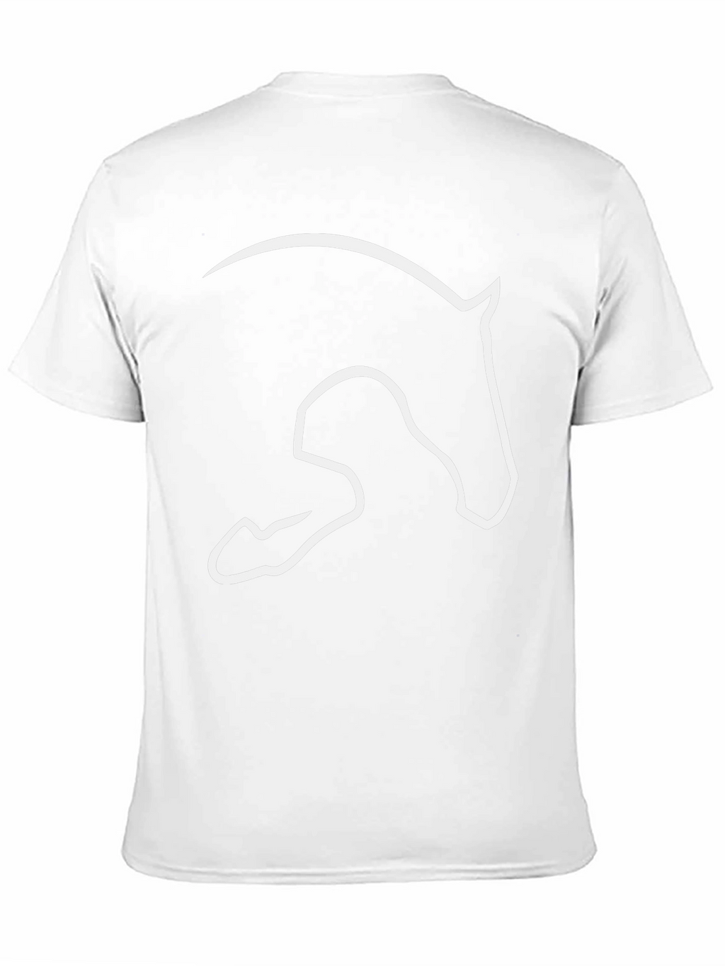 Horse Silhouette Graphic Tee - Black Cotton Shirt