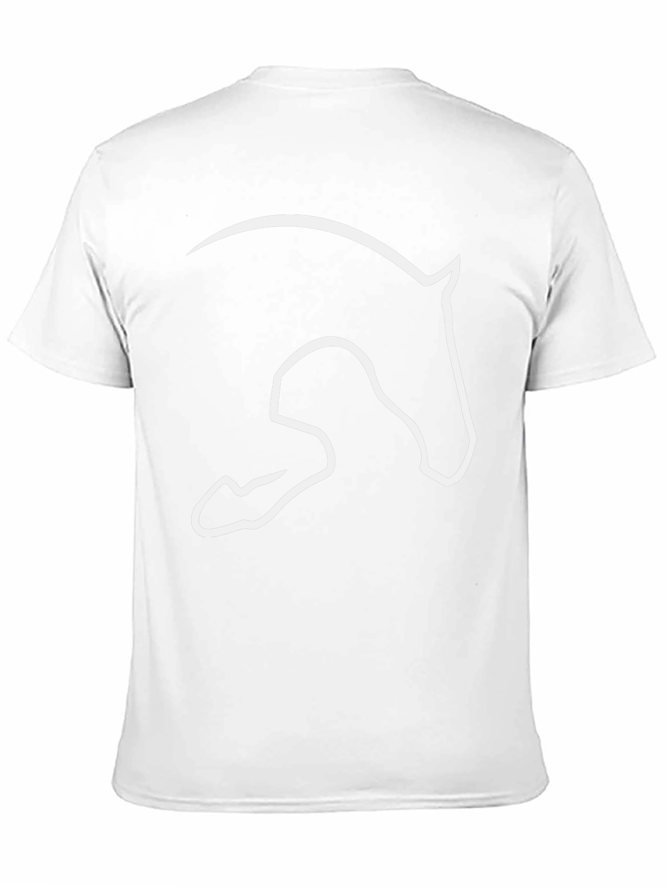 Horse Silhouette Graphic Tee - Black Cotton Shirt