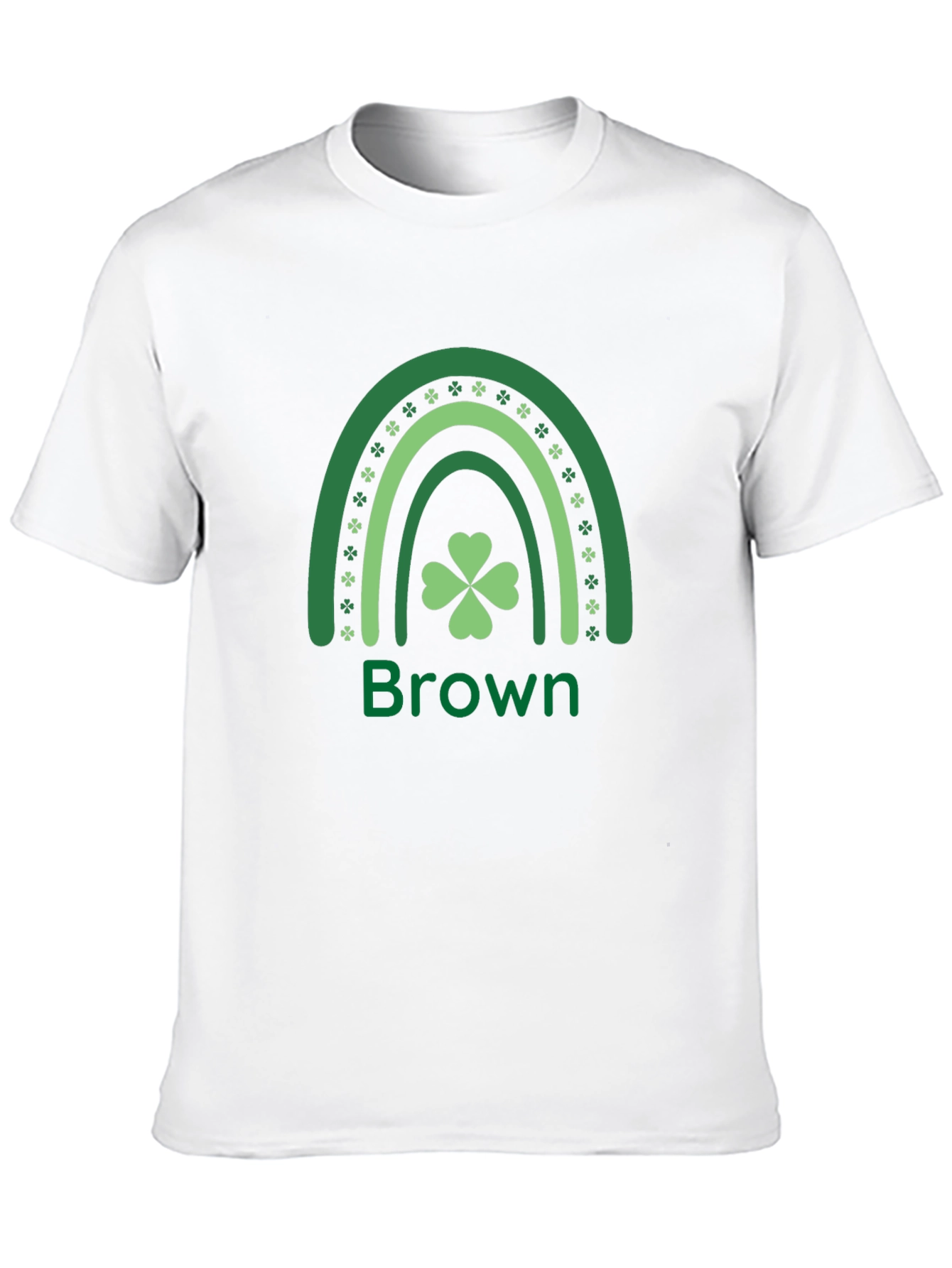 St Patricks Day Rainbow Clover Graphic T-Shirt