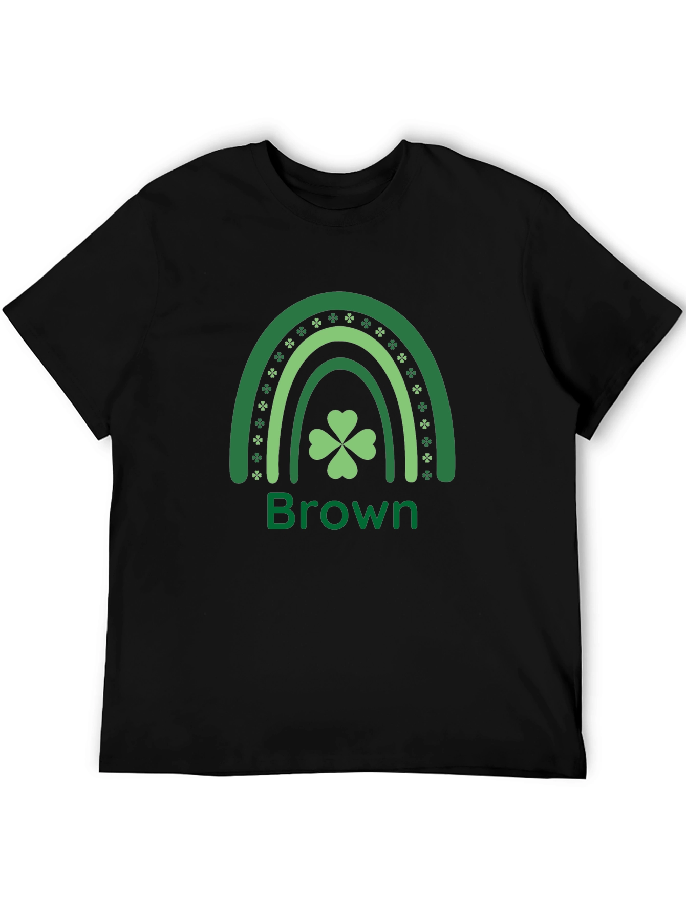 St Patricks Day Rainbow Clover Graphic T-Shirt