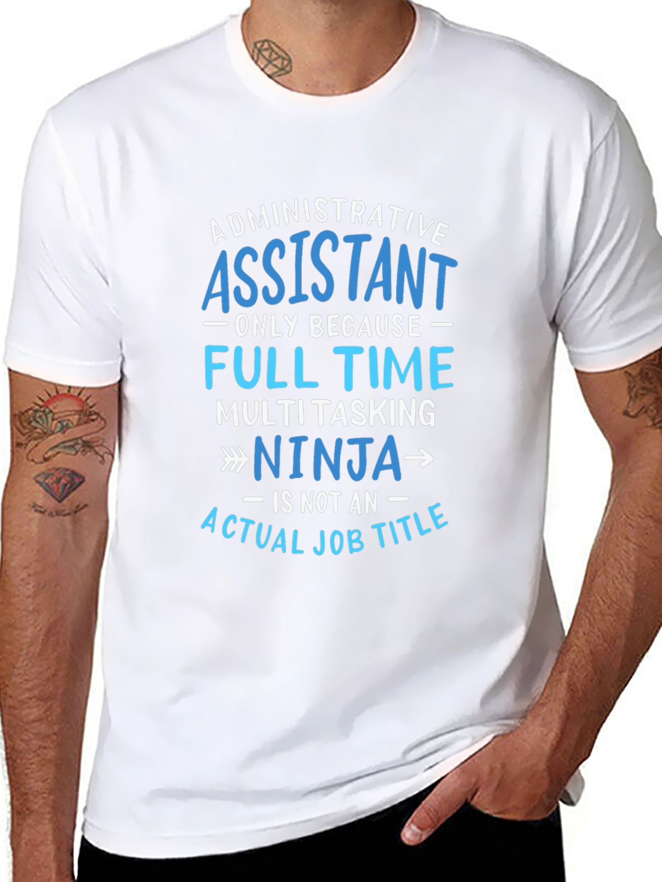 Admin Assistant Ninja T-Shirt - Job Humor Tee