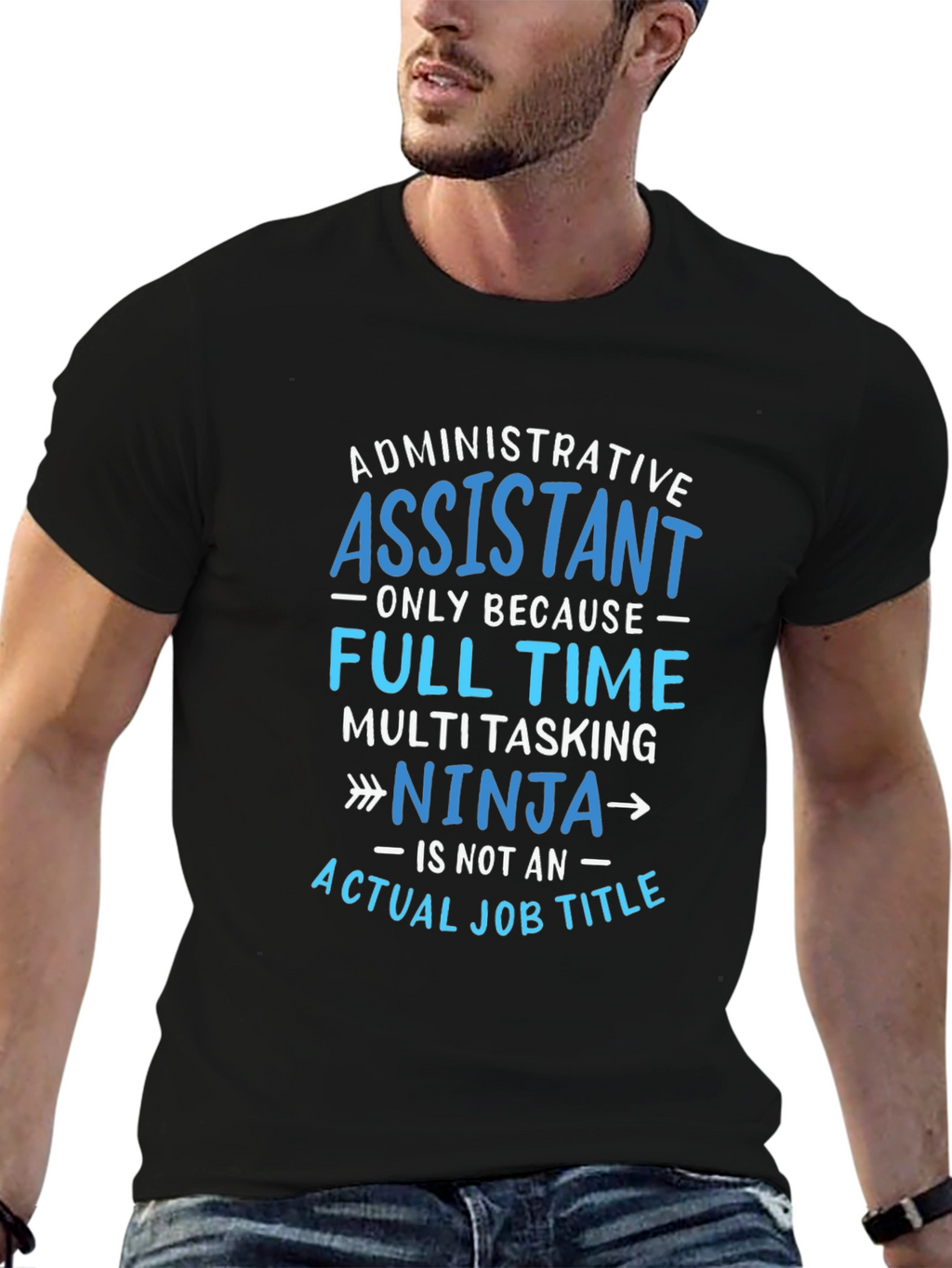 Admin Assistant Ninja T-Shirt - Job Humor Tee