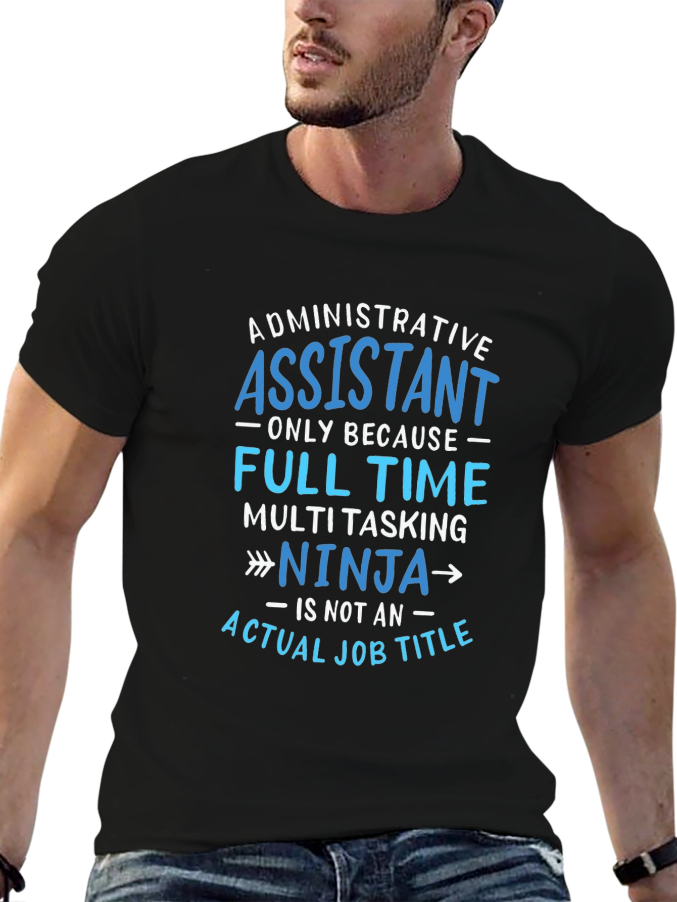 Admin Assistant Ninja T-Shirt - Job Humor Tee
