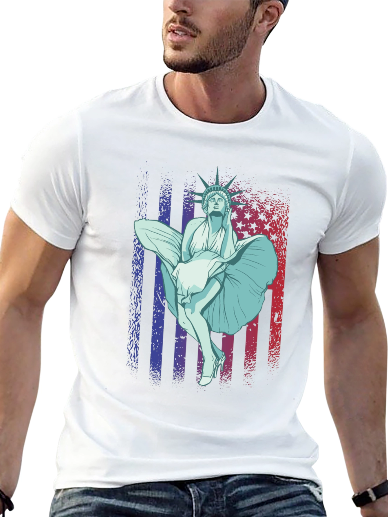 Statue of Liberty Marilyn T-Shirt