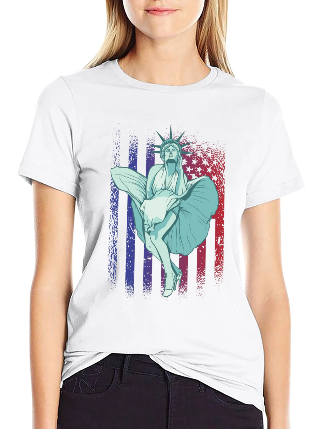 Statue of Liberty Marilyn T-Shirt