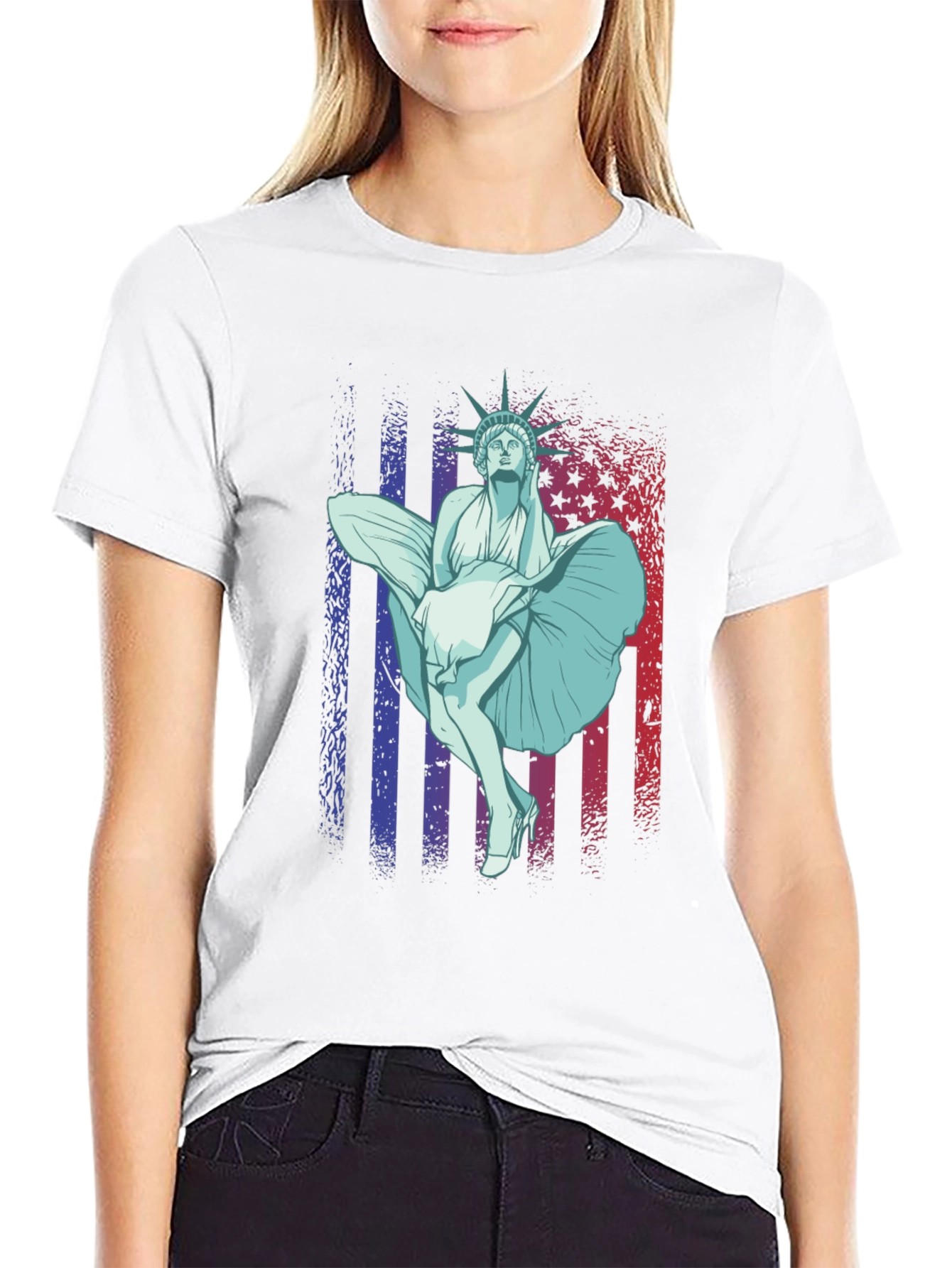 Statue of Liberty Marilyn T-Shirt