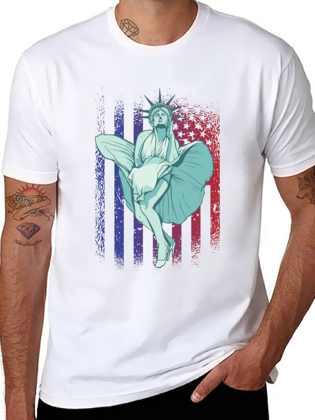 Statue of Liberty Marilyn T-Shirt