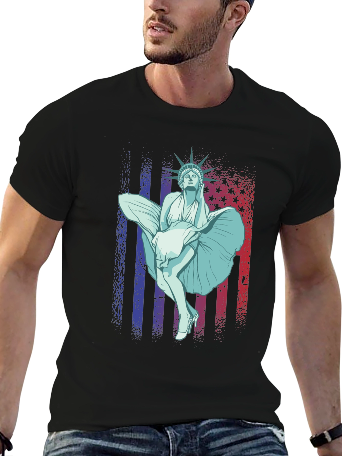 Statue of Liberty Marilyn T-Shirt