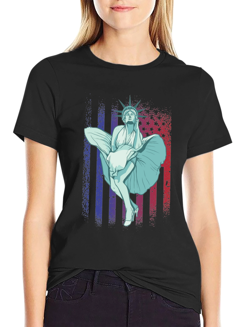 Statue of Liberty Marilyn T-Shirt