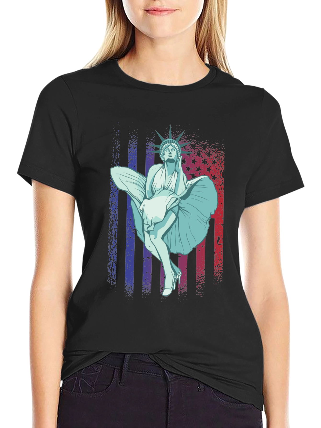 Statue of Liberty Marilyn T-Shirt