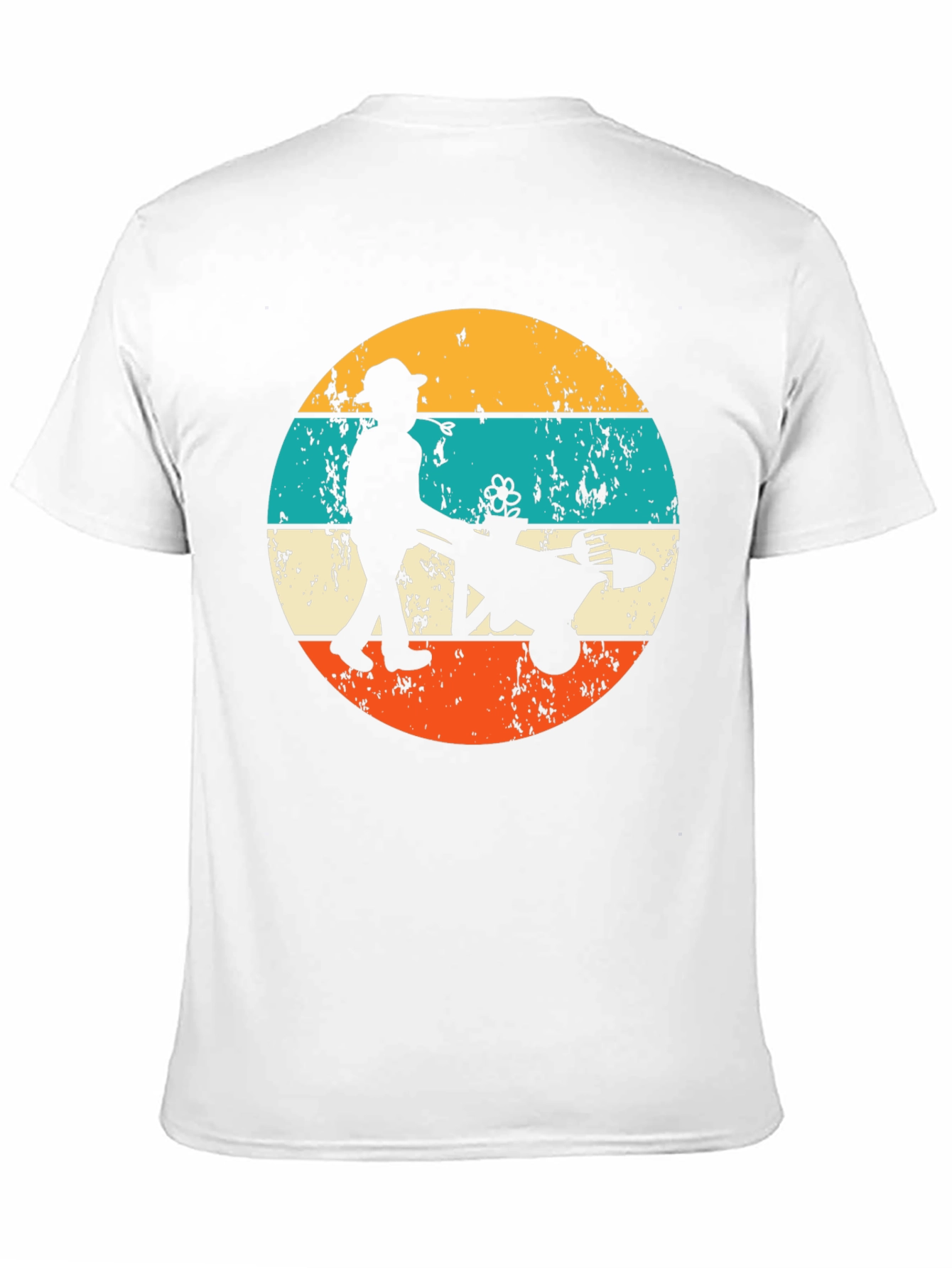 Gardener Silhouette Graphic Tee Retro Style