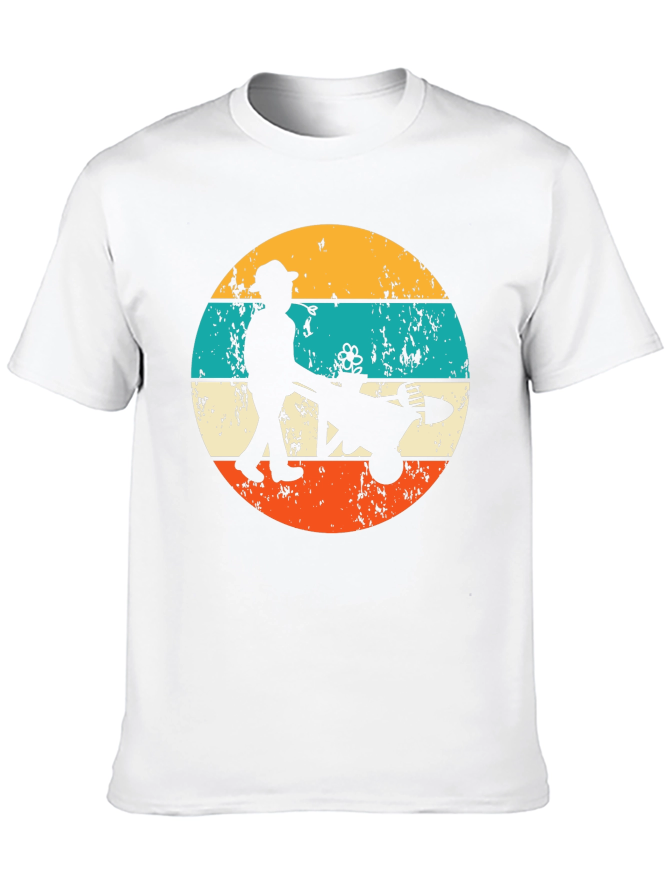 Gardener Silhouette Graphic Tee Retro Style