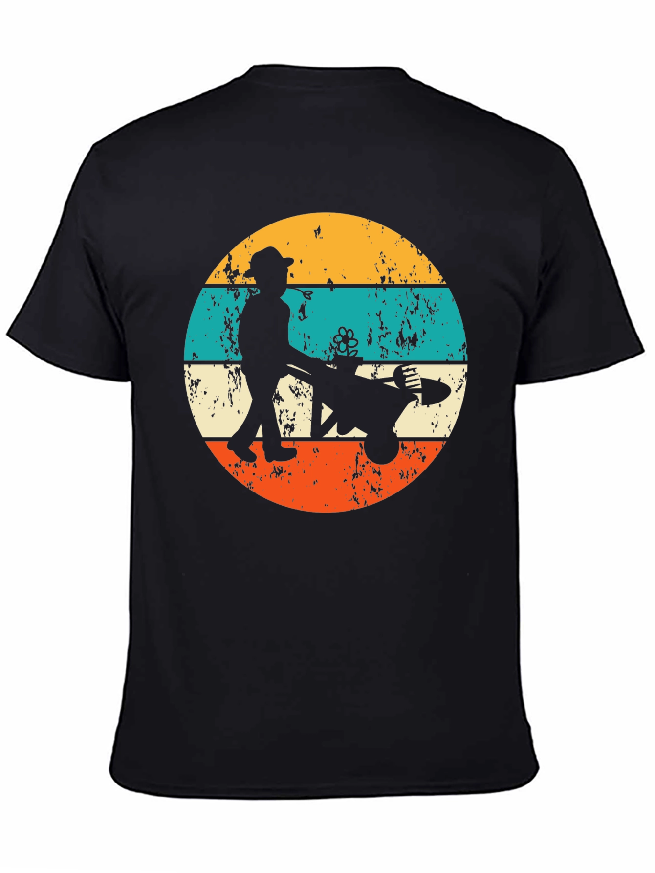 Gardener Silhouette Graphic Tee Retro Style