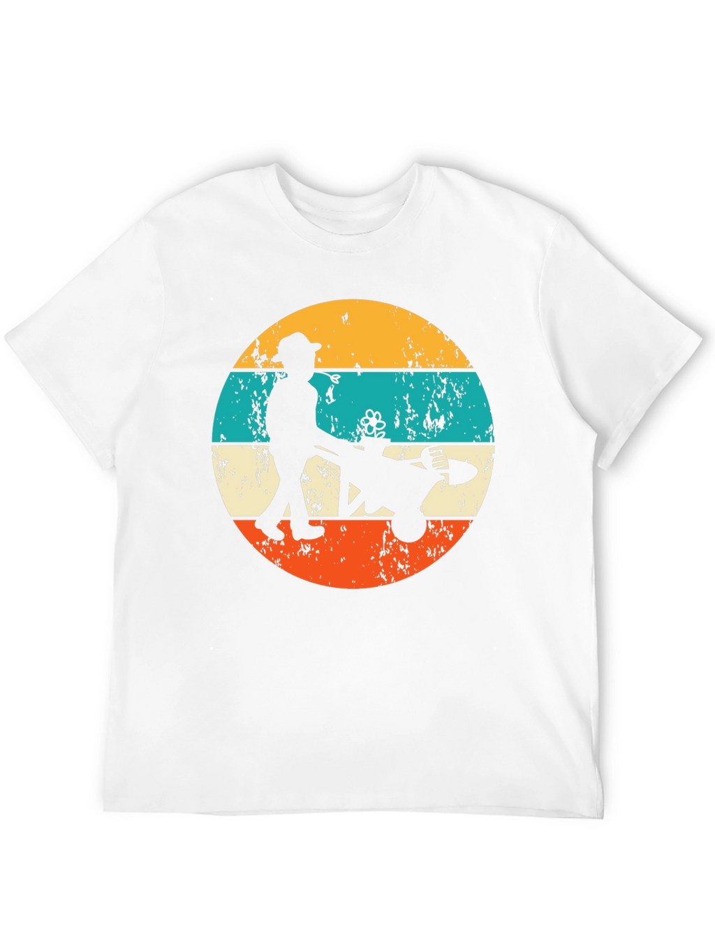 Gardener Silhouette Graphic Tee Retro Style