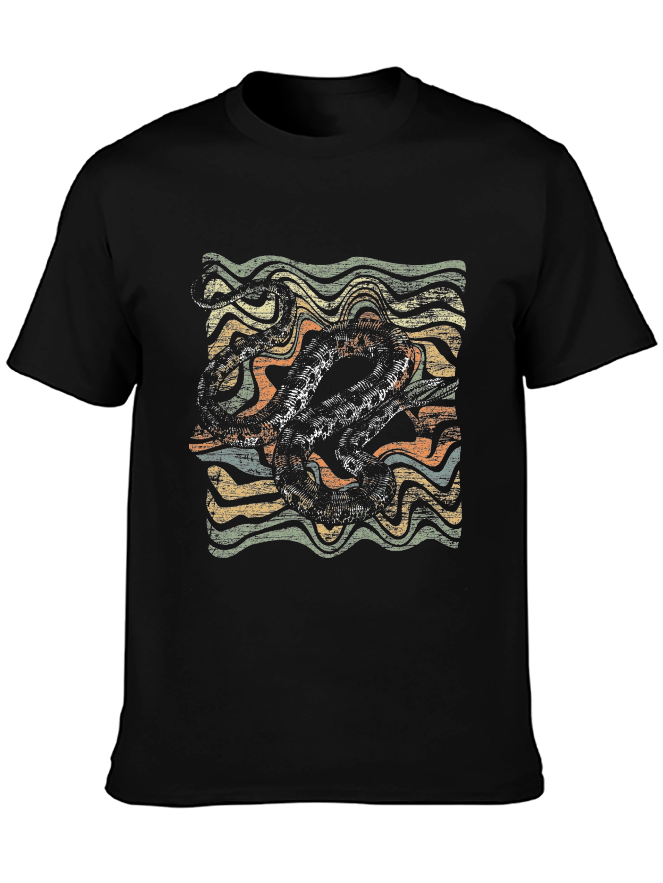 Retro Octopus Graphic T-Shirt - Vintage Style