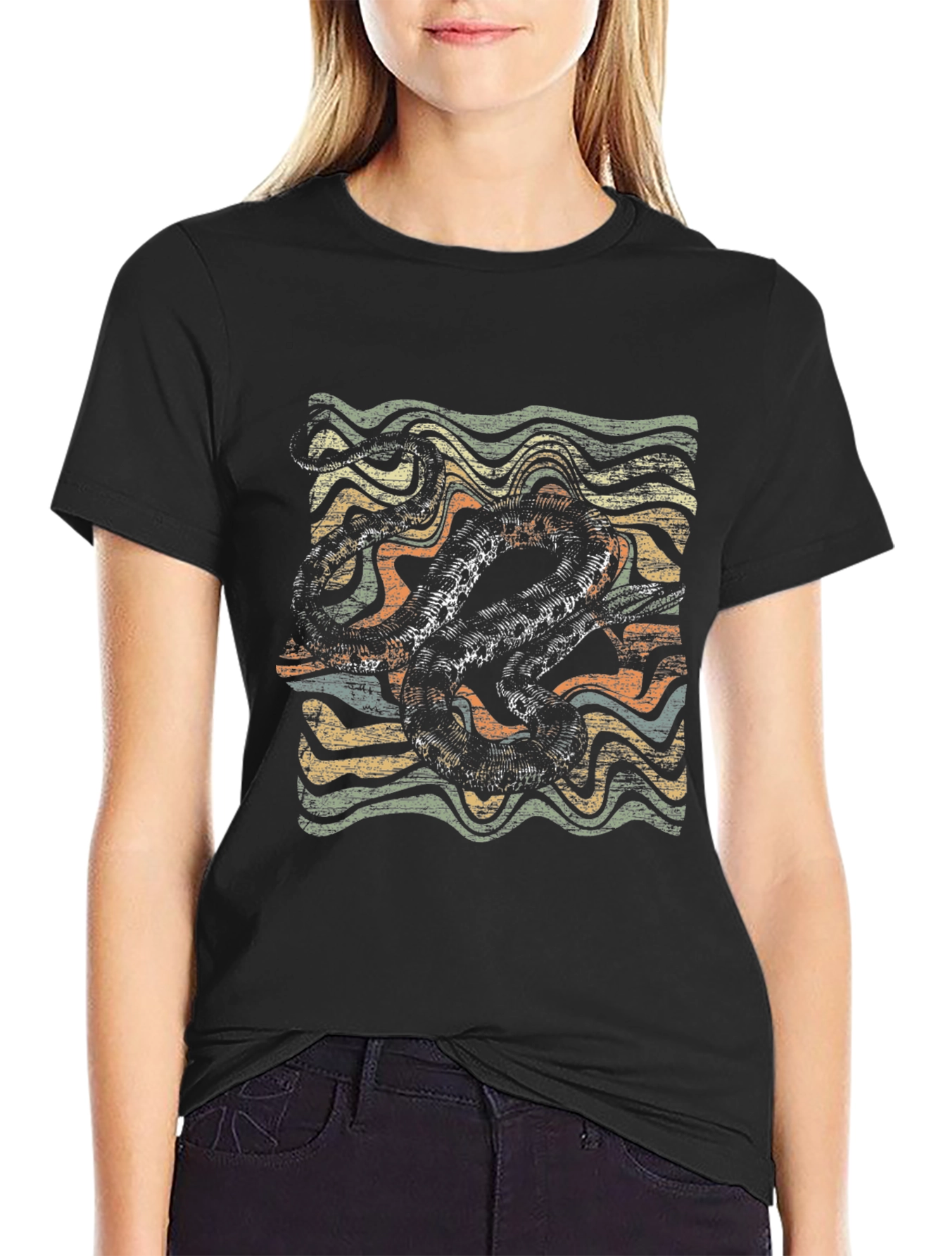 Retro Octopus Graphic T-Shirt - Vintage Style