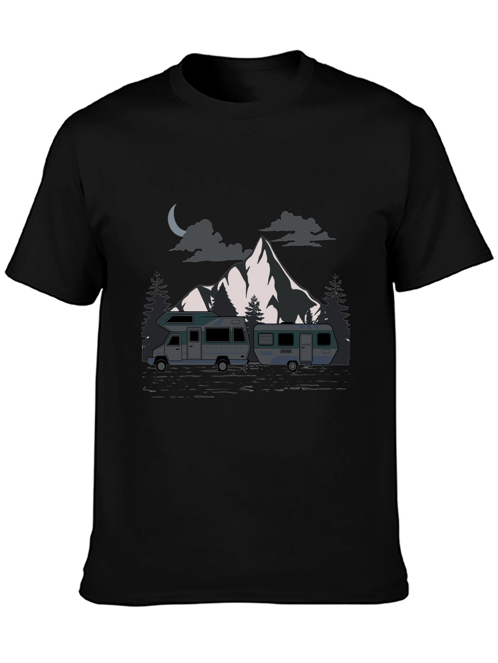 Mountain RV Camper T-Shirt - Adventure Awaits!