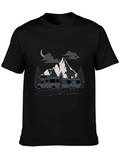 Mountain RV Camper T-Shirt - Adventure Awaits!