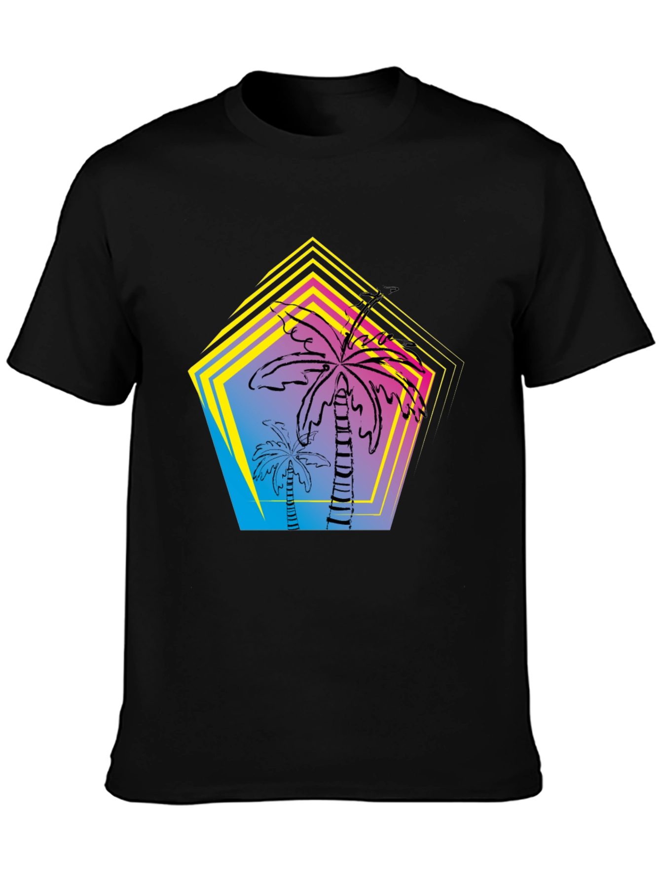 Palm Tree Retro Graphic T-Shirt