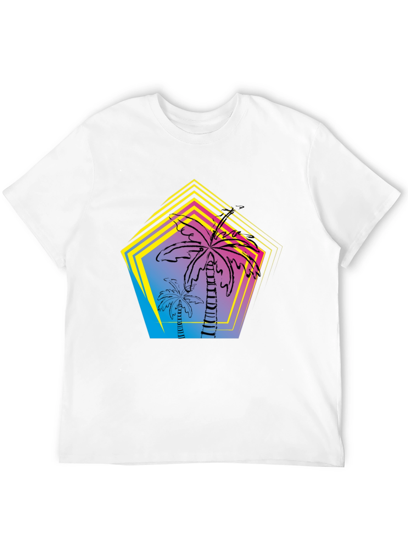 Palm Tree Retro Graphic T-Shirt